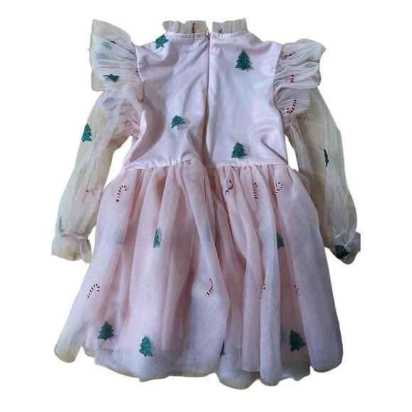 Marie Nicole Baby Girls Dress Pink Christmas Outfit Size 18-24 Months XS - Picture 2 of 3